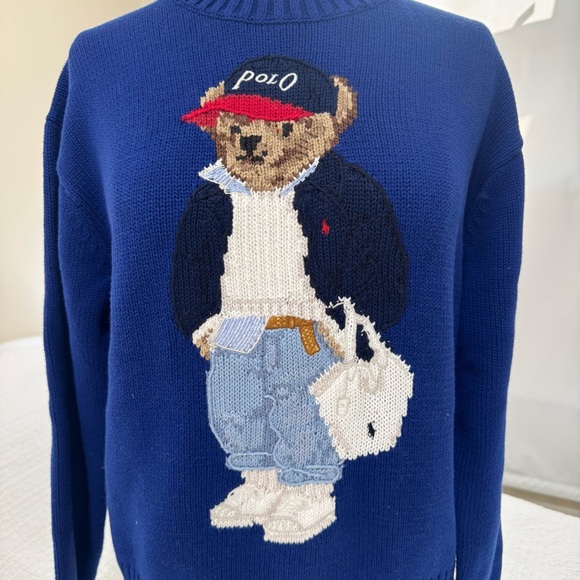 Polo by Ralph Lauren women’s Polo Bear Sweater, size M - Picture 10 of 10